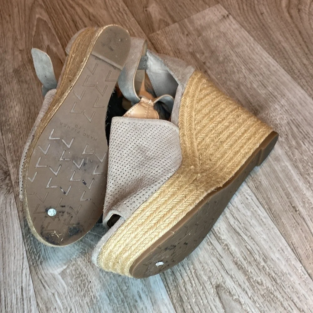 Marc Fisher MlANNIE platform espadrille wedge Size 8.5